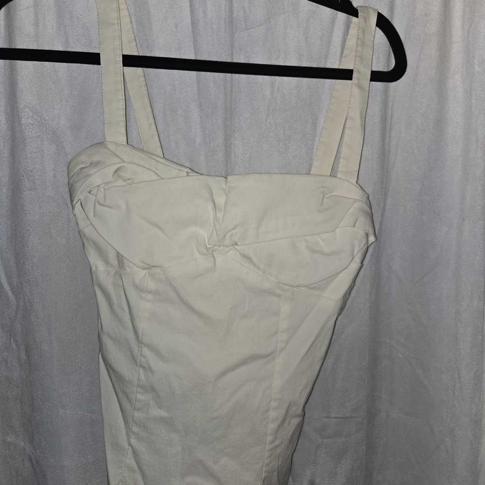 Pinup Couture/ Dixiefried Soft Ivory Dress with Structured Bust *RARE ITEM*